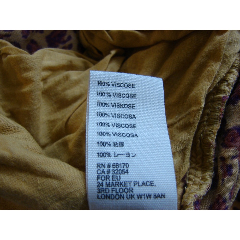 Free People Bennie Leopard Print Wide Leg Button Fly Pants Size 4 Casual Office - Picture 13 of 14